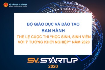 Quyết định Về việc ban hành Thể lệ Cuộc thi “Học sinh, sinh viên với  ý tưởng khởi nghiệp” năm 2020 (SV.STARTUP-2020)